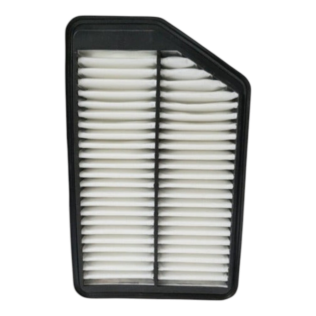 Filtro de aire para motor KENAI´S COM compatible con Hyundai Elantra 1.8L 2011-2012 con marco negro y pliegues blancos
