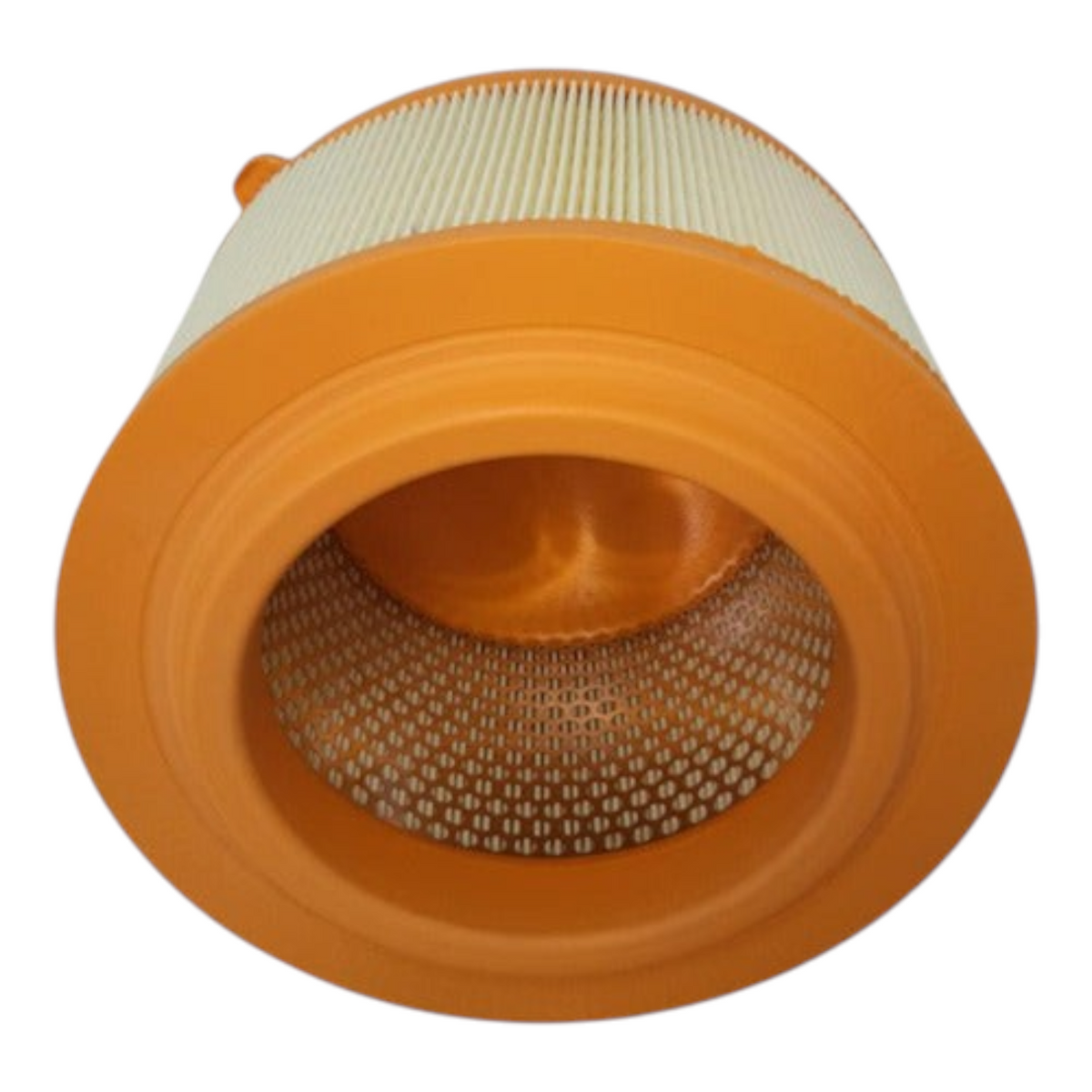 Filtro de aire cilíndrico para Ford Ranger 3.2 Diesel de KENAI´S COM con estructura naranja y papel plisado blanco