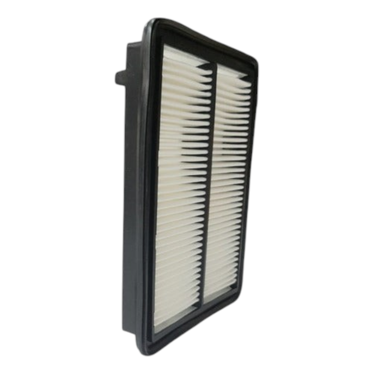 Filtro de aire rectangular KENAI´S COM para Honda Accord V6 3.5L 2008-2012 con marco negro y pliegues blancos