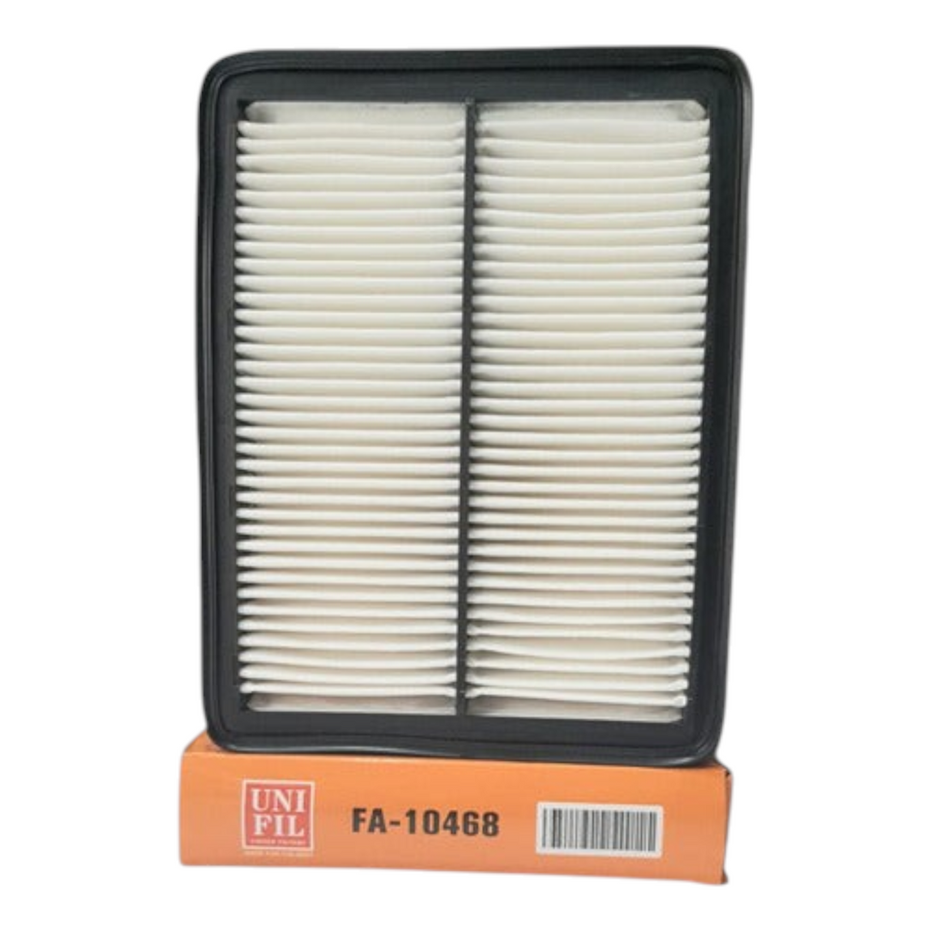 Filtro de aire rectangular KENAI´S COM para Honda Accord V6 3.5L 2008-2012 con marco negro y pliegues blancos