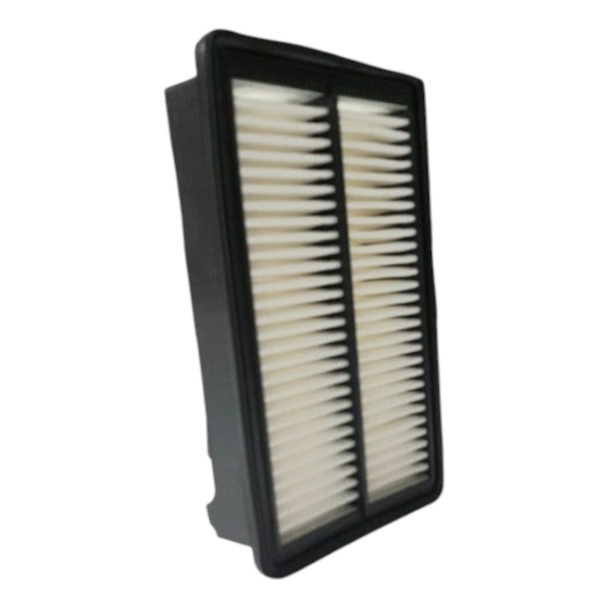 Filtro de aire rectangular KENAI´S COM para Honda Civic 2.4L 2012-2015 con marco negro y pliegues blancos