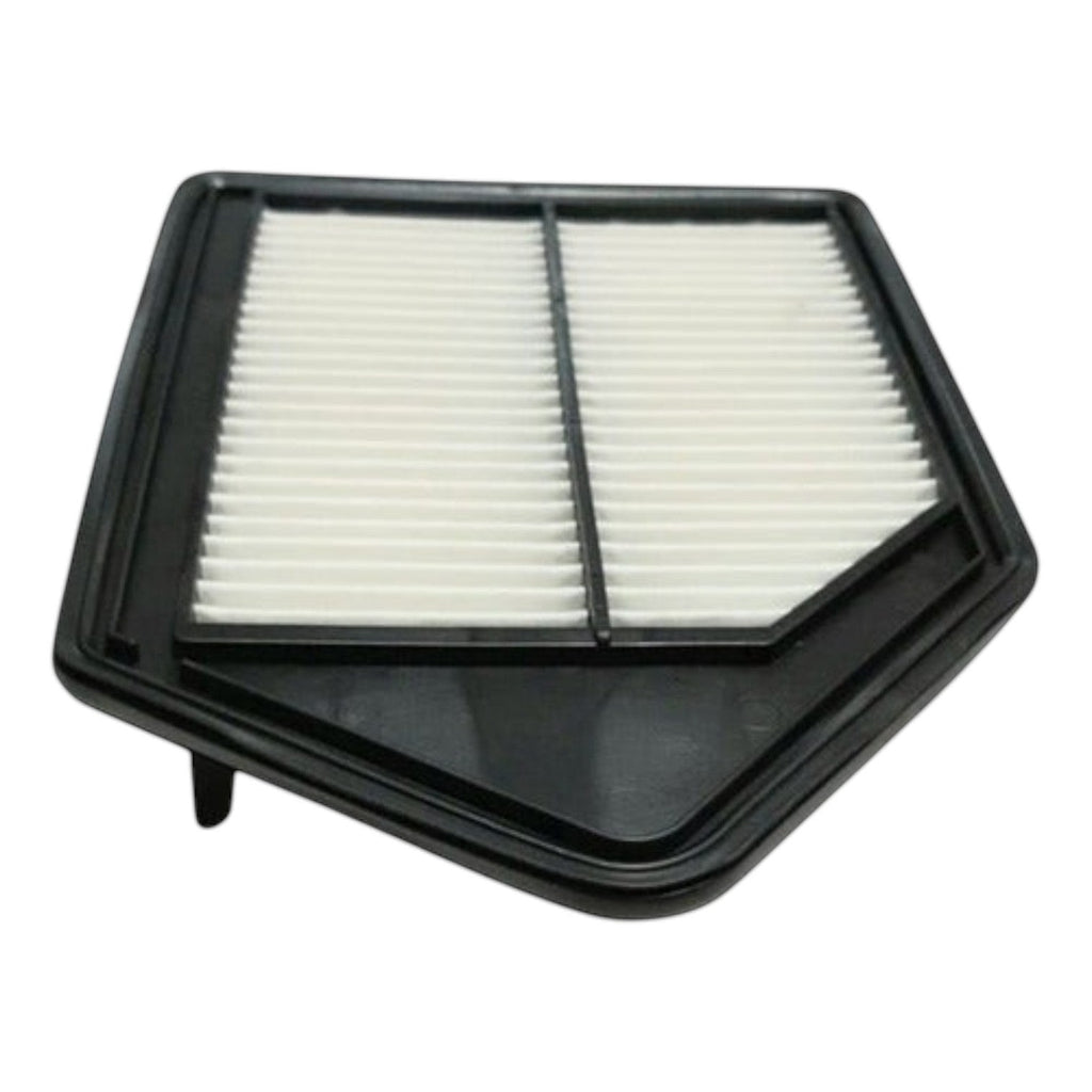 Filtro de aire KENAI´S COM para Honda CR-V 2010-2011, diseño rectangular con marco negro y medio filtrante blanco
