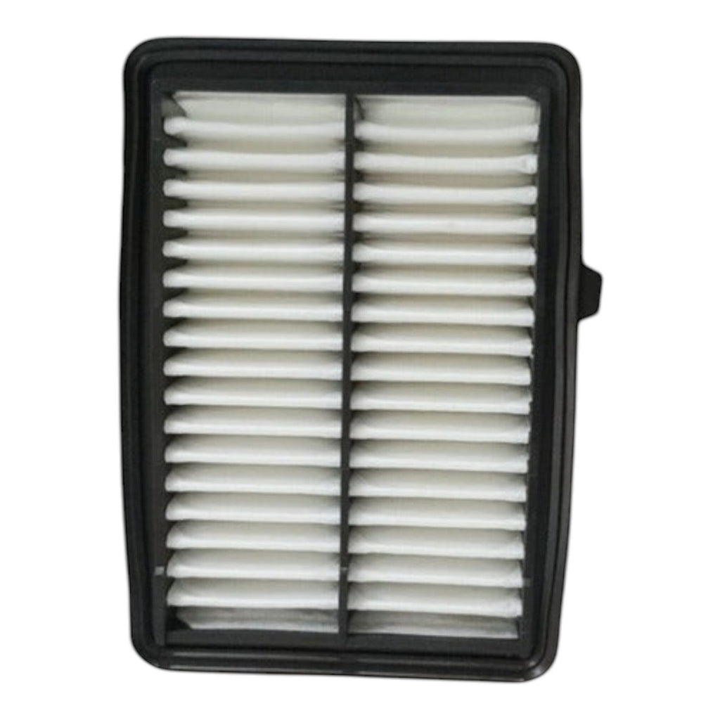 Filtro de aire rectangular KENAI´S COM para Honda Fit 1.5L 2015-2020 con marco de goma negro y pliegues blancos