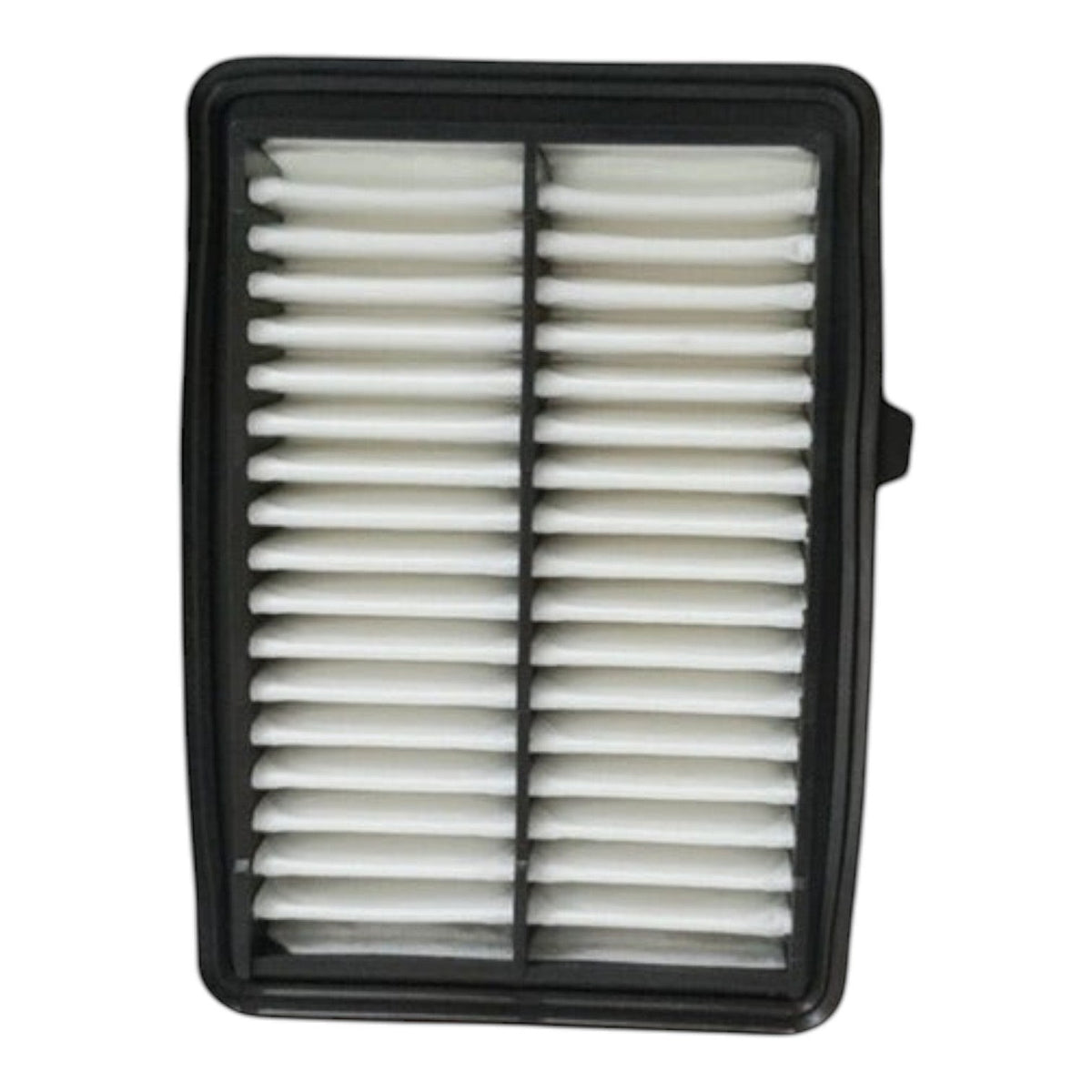 Filtro de aire rectangular KENAI´S COM para Honda Fit 1.5L 2015-2020 con marco de goma negro y pliegues blancos