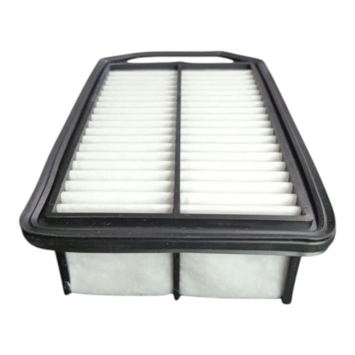 Filtro de aire rectangular blanco con marco negro de KENAI´S COM para motor de vehículo