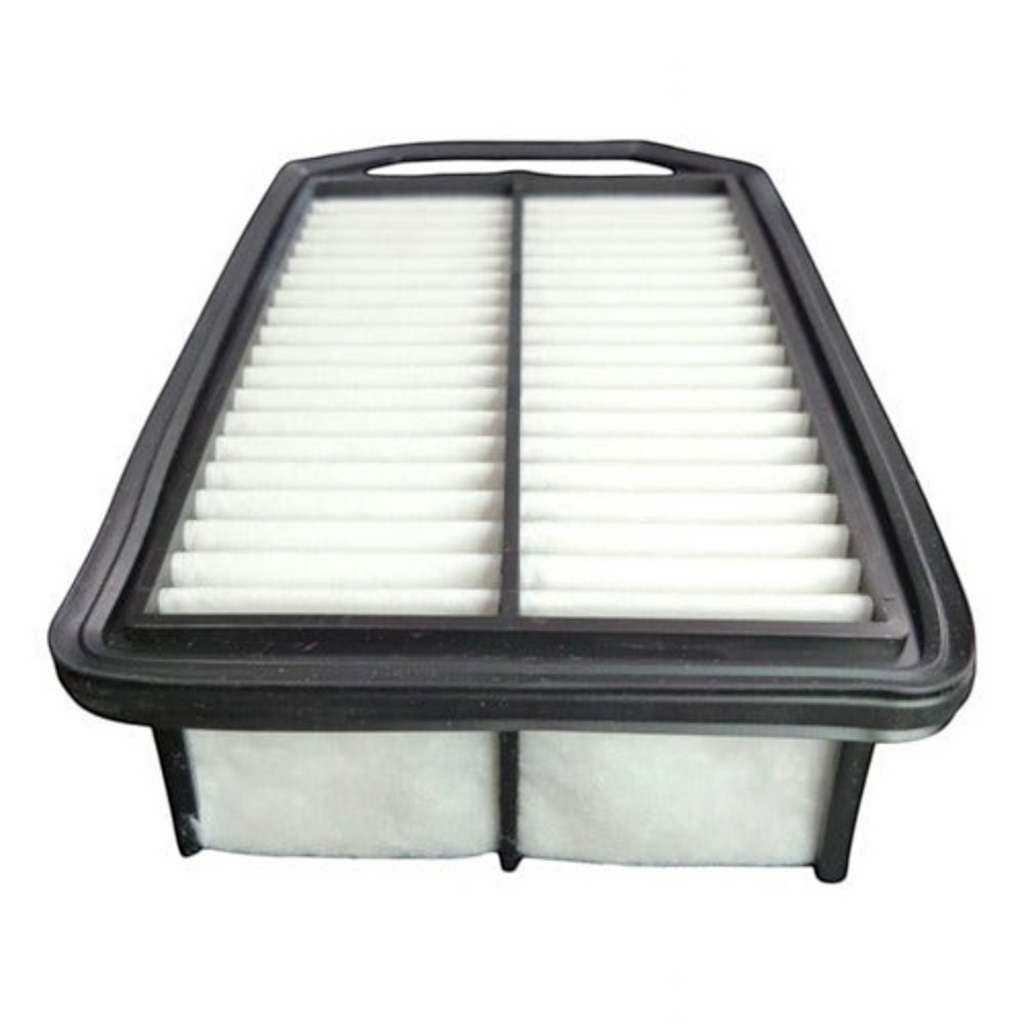 Filtro de aire rectangular blanco con marco negro para Hyundai HB20 1.6 de KENAI´S COM