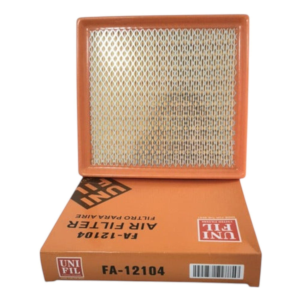 Filtro de aire rectangular para motor de Ibiza 1.6L MPI de KENAI´S COM con su caja original de cartón naranja