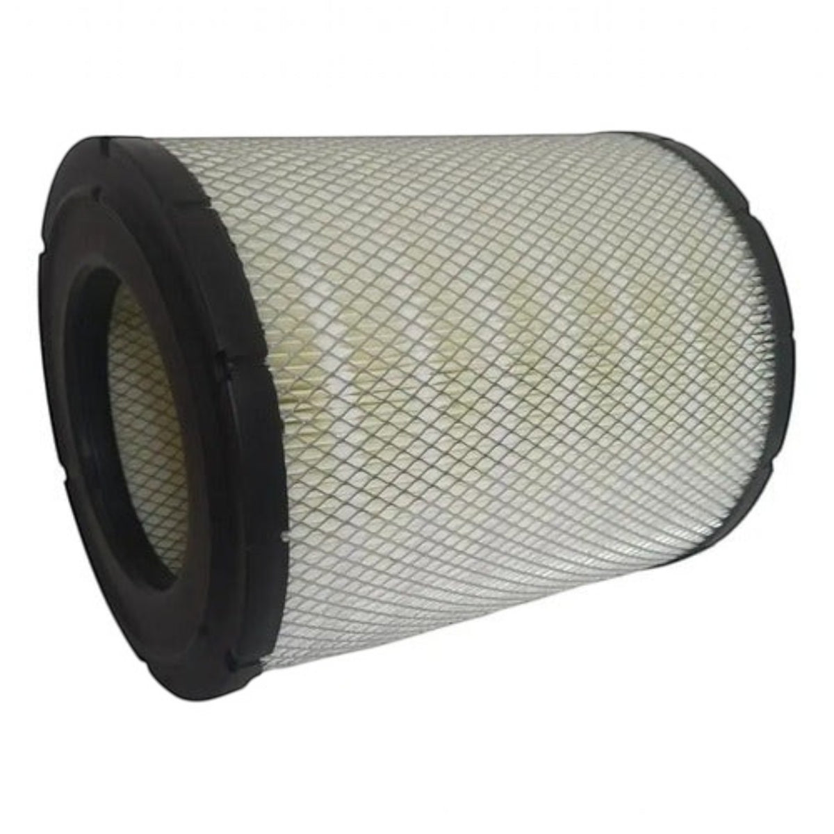 Filtro de aire cilíndrico Unifil para Isuzu Elf 400/600 de KENAI´S COM, diseño de malla metálica y papel plisado.