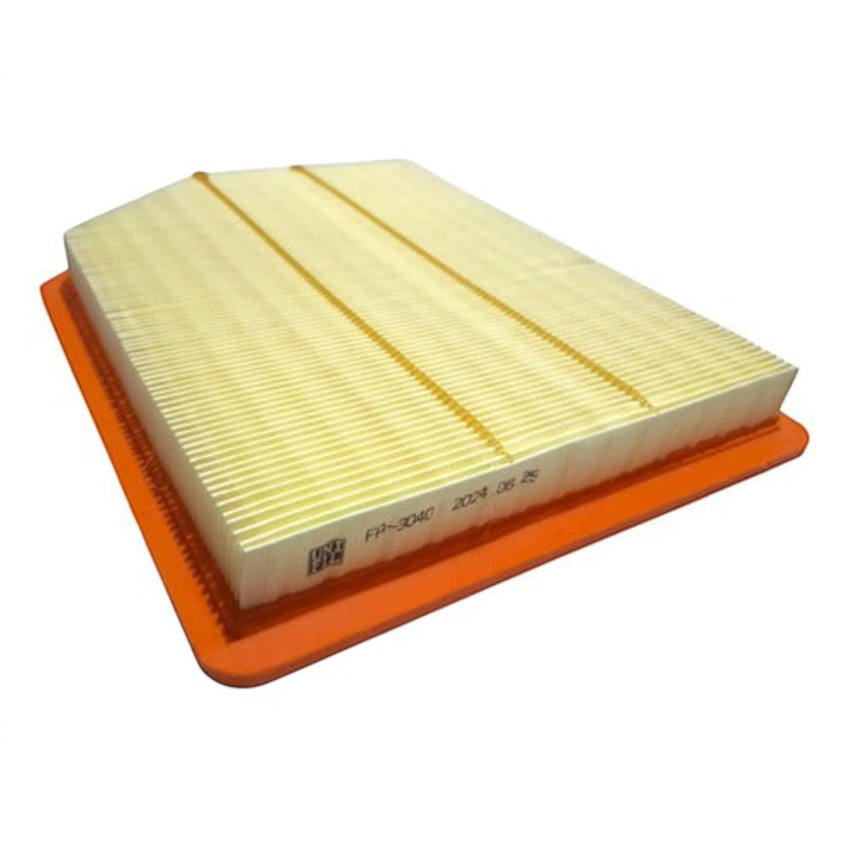 Filtro de aire rectangular Unifil para camioneta KENAI´S COM Jac Frison T6 T8 con marco de goma naranja