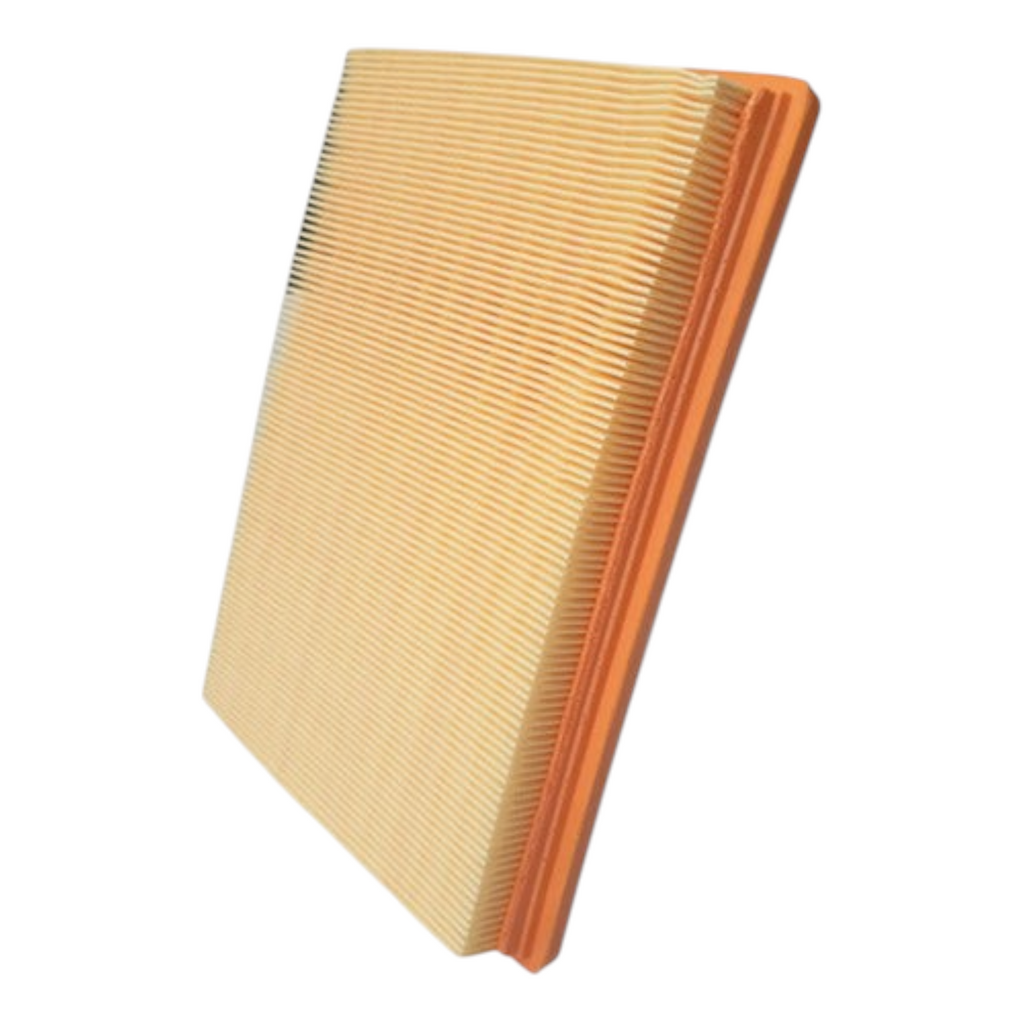Filtro de aire rectangular KENAI´S COM para Jeep Liberty 3.7L 2002-2007 con marco naranja y papel plisado