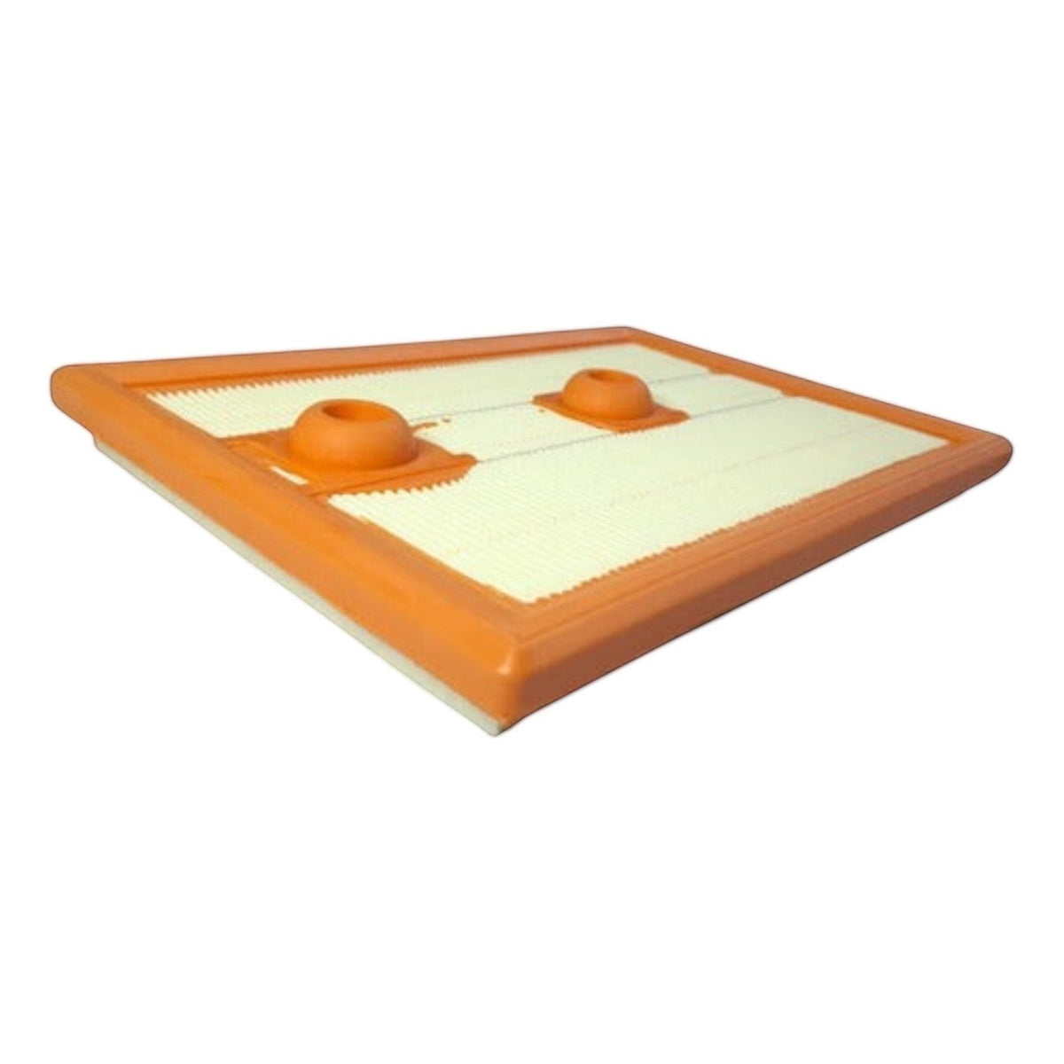 Filtro de aire rectangular para Jetta 1.4L Turbo MK7 de KENAI´S COM con marco naranja y medio filtrante blanco