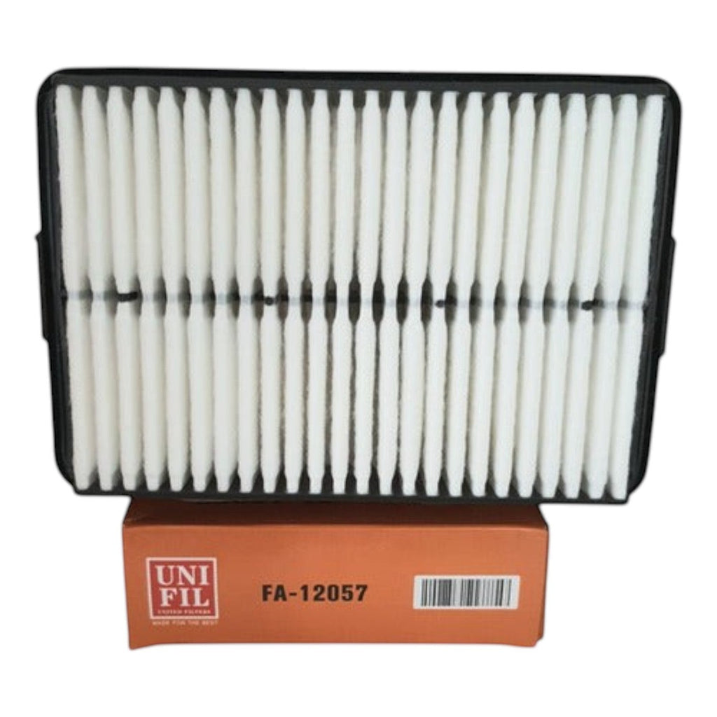 Filtro de aire rectangular blanco para Kia Forte 2.0L 2019-2022 de la marca KENAI´S COM con caja de empaque