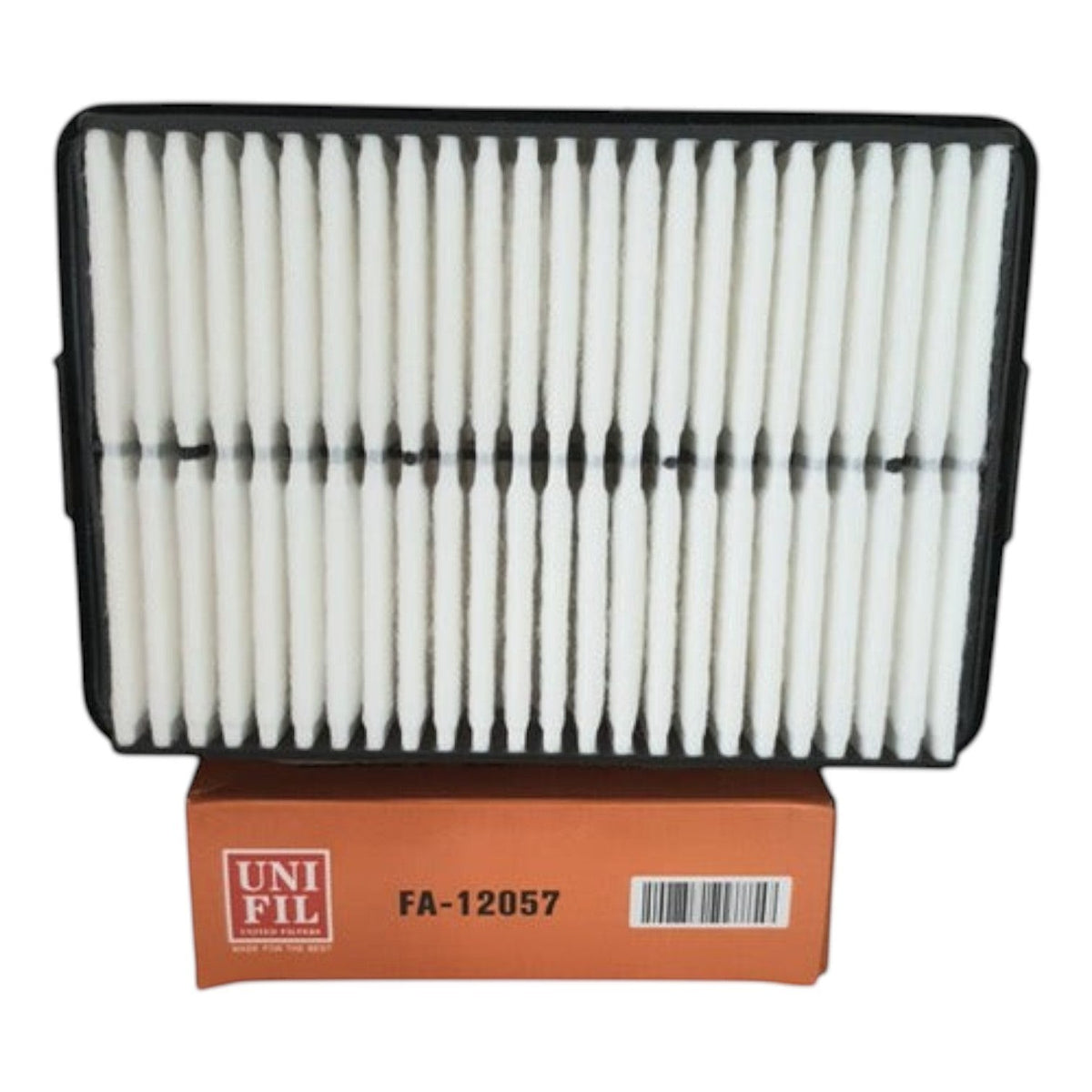 Filtro de aire rectangular blanco para Kia Forte 2.0L 2019-2022 de la marca KENAI´S COM con caja de empaque