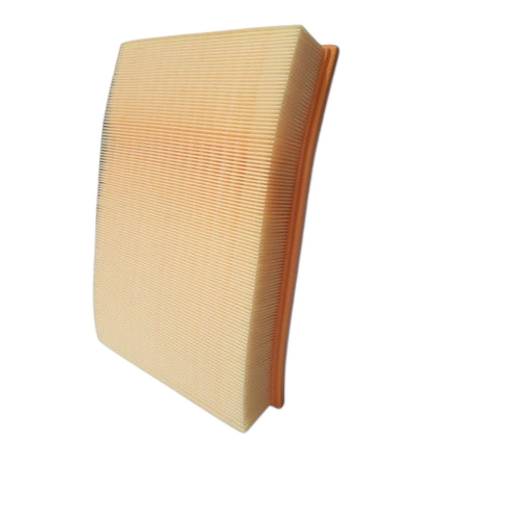 Filtro de aire rectangular KENAI´S COM para Mercedes Benz Sprinter OM651 2.1 TDI, fabricado en papel plisado beige.