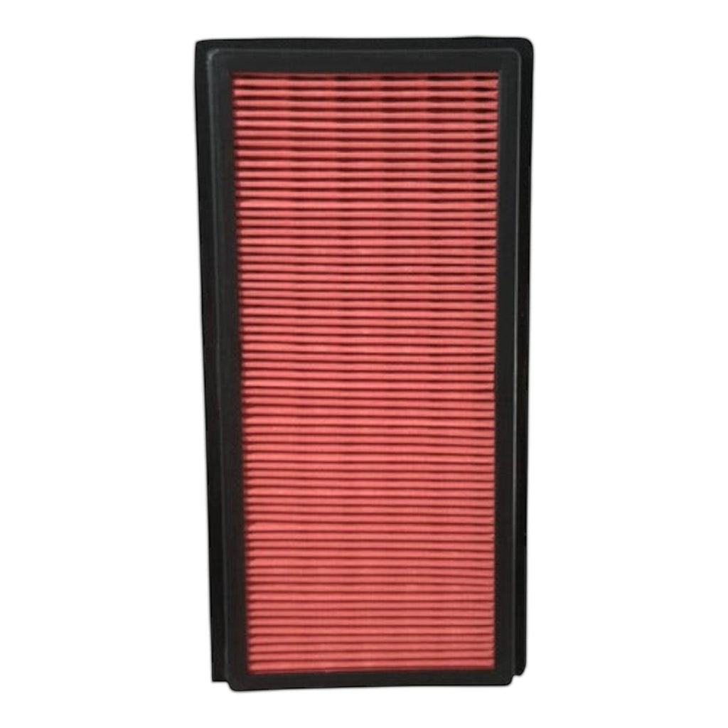 Filtro de aire rectangular KENAI´S COM para Nissan March 1.6L con marco negro y medio filtrante rojo