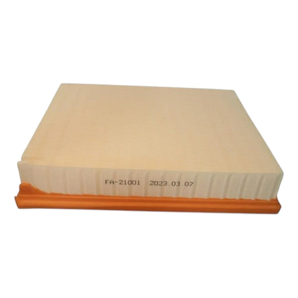 Filtro de aire rectangular KENAI´S COM para Nissan NP300 2.5 diesel, modelo FA-21001 con marco naranja