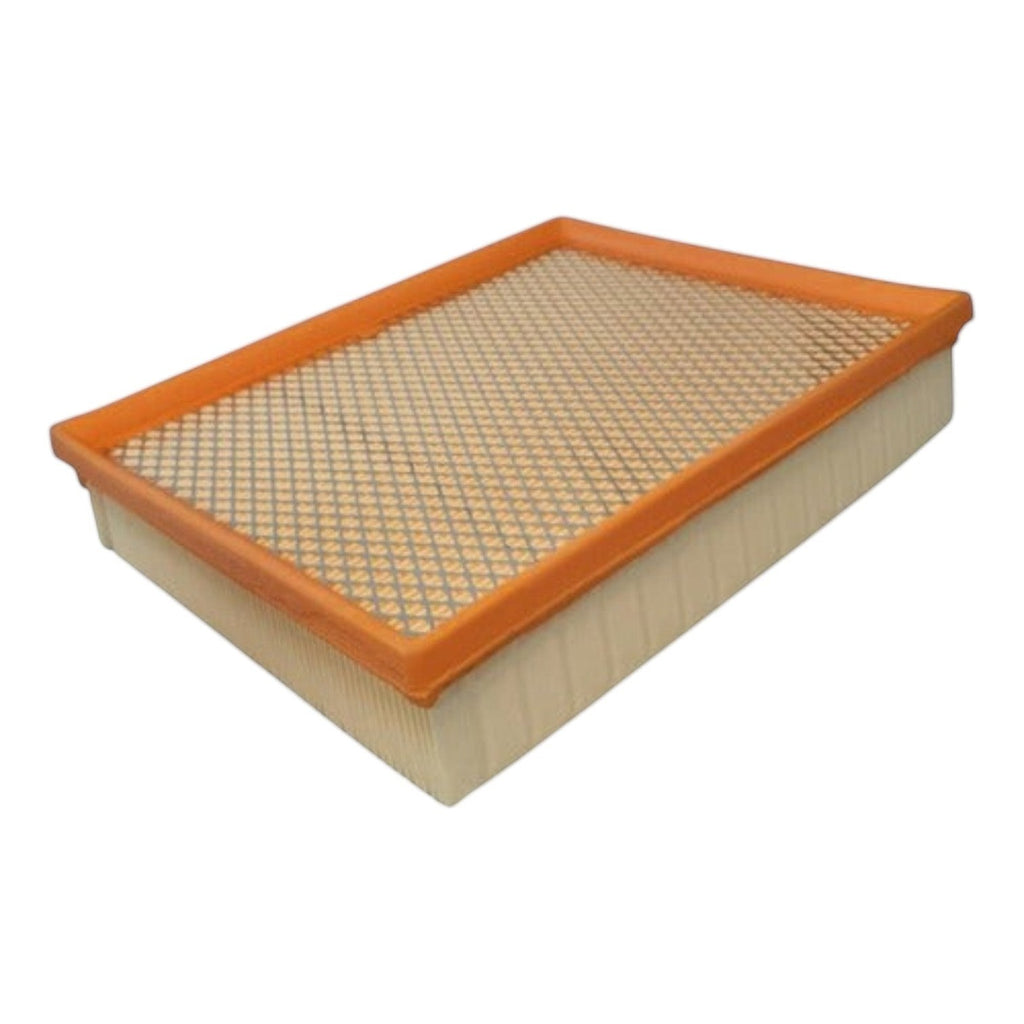 Filtro de aire rectangular KENAI´S COM para Nissan NP300 2.5 diésel con marco naranja y malla protectora metálica