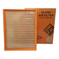 Filtro de aire rectangular KENAI´S COM para Nissan NP300 2.5 diesel modelo 2015-2019 con marco naranja