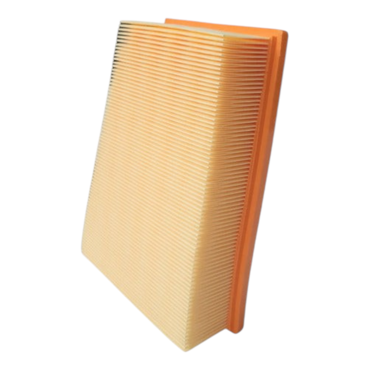 Filtro de aire rectangular para Nissan Sentra 2.0L 2007-2012 de KENAI´S COM con marco naranja y pliegues de papel