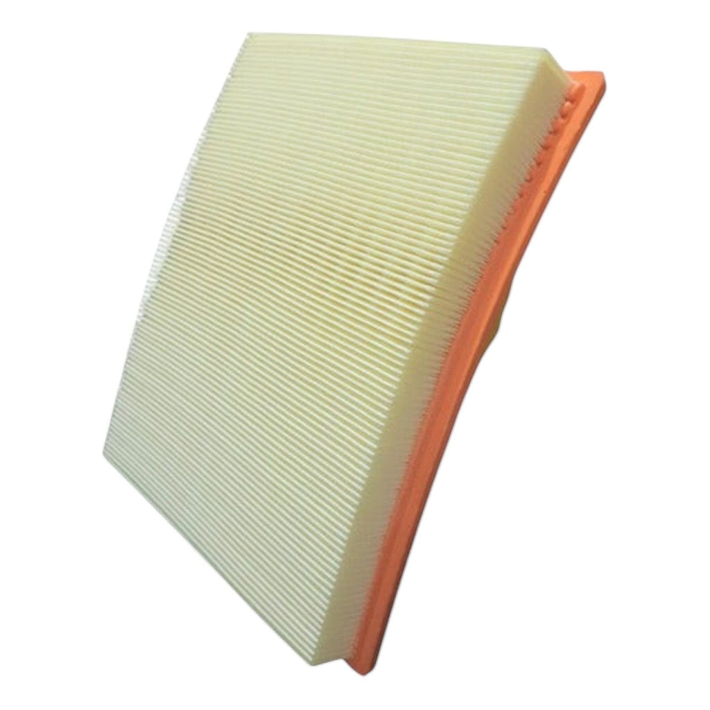 Filtro de aire rectangular para Nissan X-terra de KENAI´S COM con marco naranja y pliegues de papel blanco