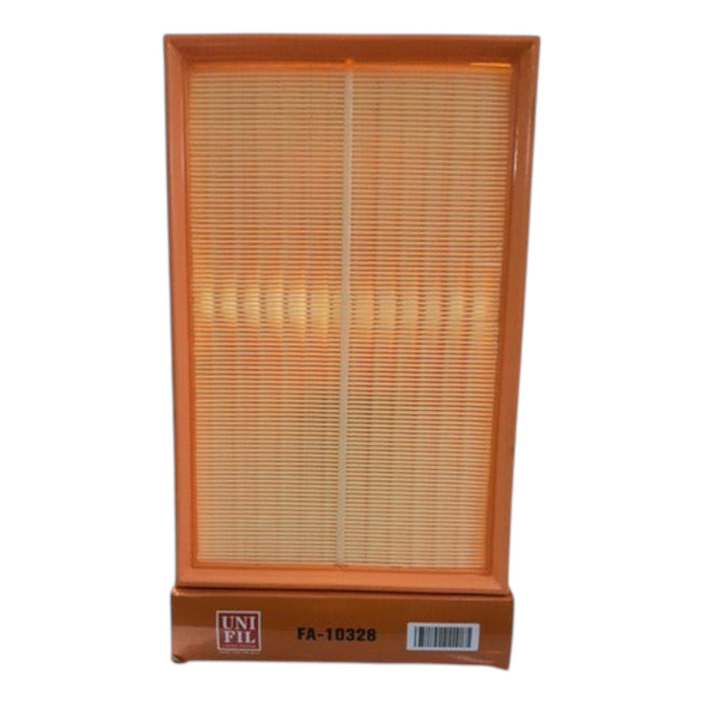 Filtro de aire rectangular Unifil FA-10328 para Volkswagen Passat y CC, color naranja con marco de sellado