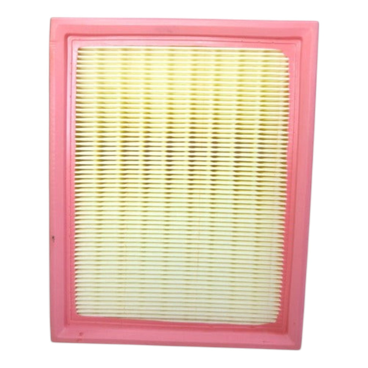 Filtro de aire rectangular KENAI´S COM para Peugeot 206, con marco rosa y medio filtrante plisado color crema
