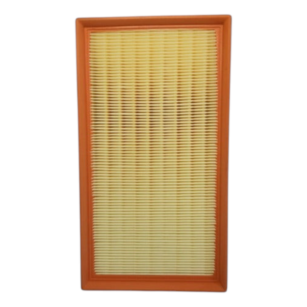 Filtro de aire rectangular para Peugeot Expert 2.0 Tdi de KENAI´S COM con marco naranja y pliegues de papel filtrante