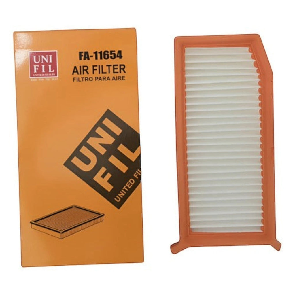 Filtro de aire rectangular Unifil FA-11654 para Renault Duster, Captur y Oroch con su caja original de KENAI´S COM