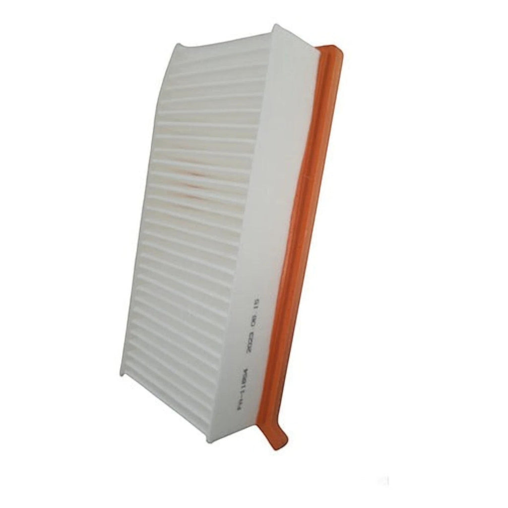 Filtro de aire rectangular KENAI´S COM para Renault Duster, Captur y Oroch con marco naranja y pliegues blancos