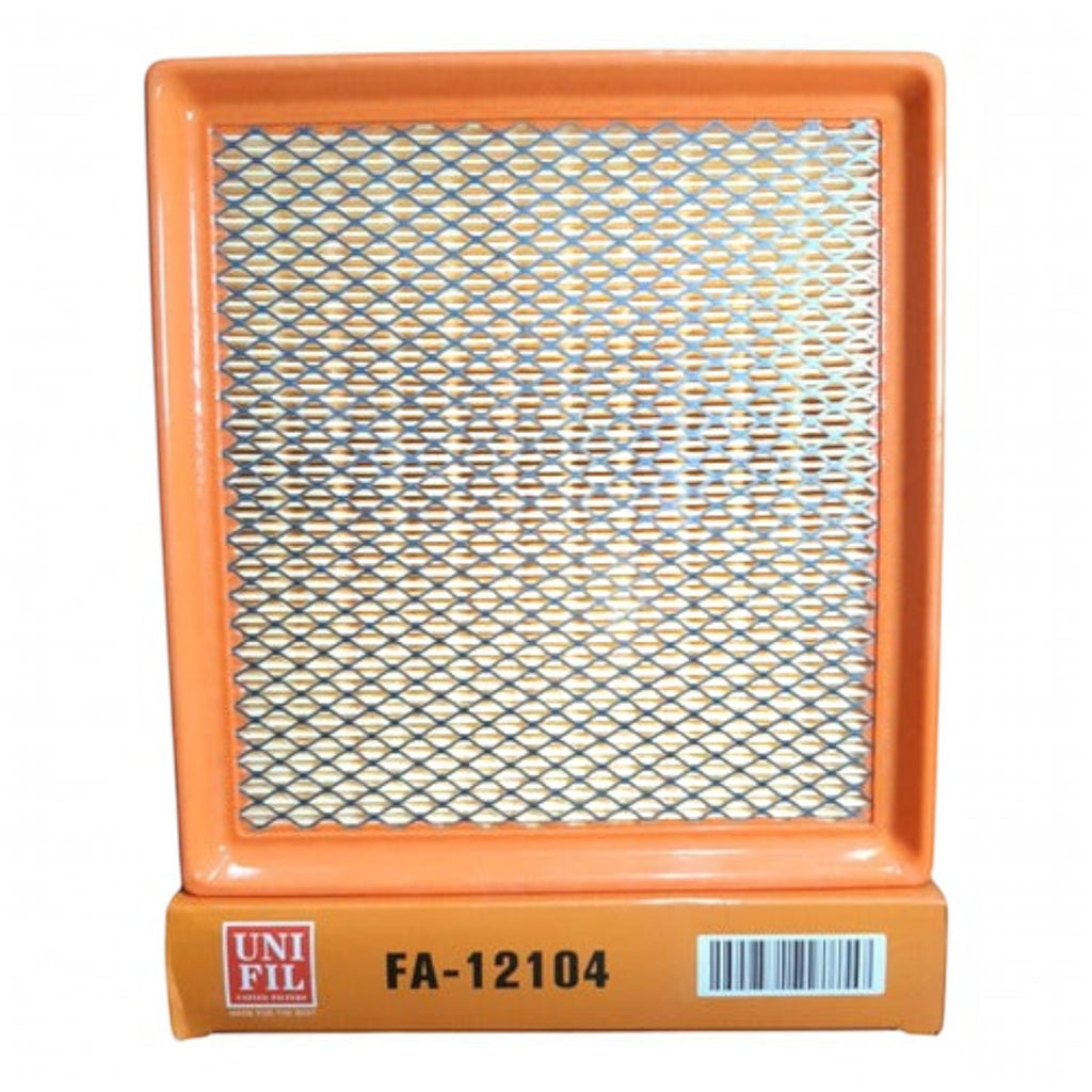 Filtro de aire rectangular Unifil FA-12104 para Seat Ibiza 2022, parte del kit de mantenimiento KENAI´S COM