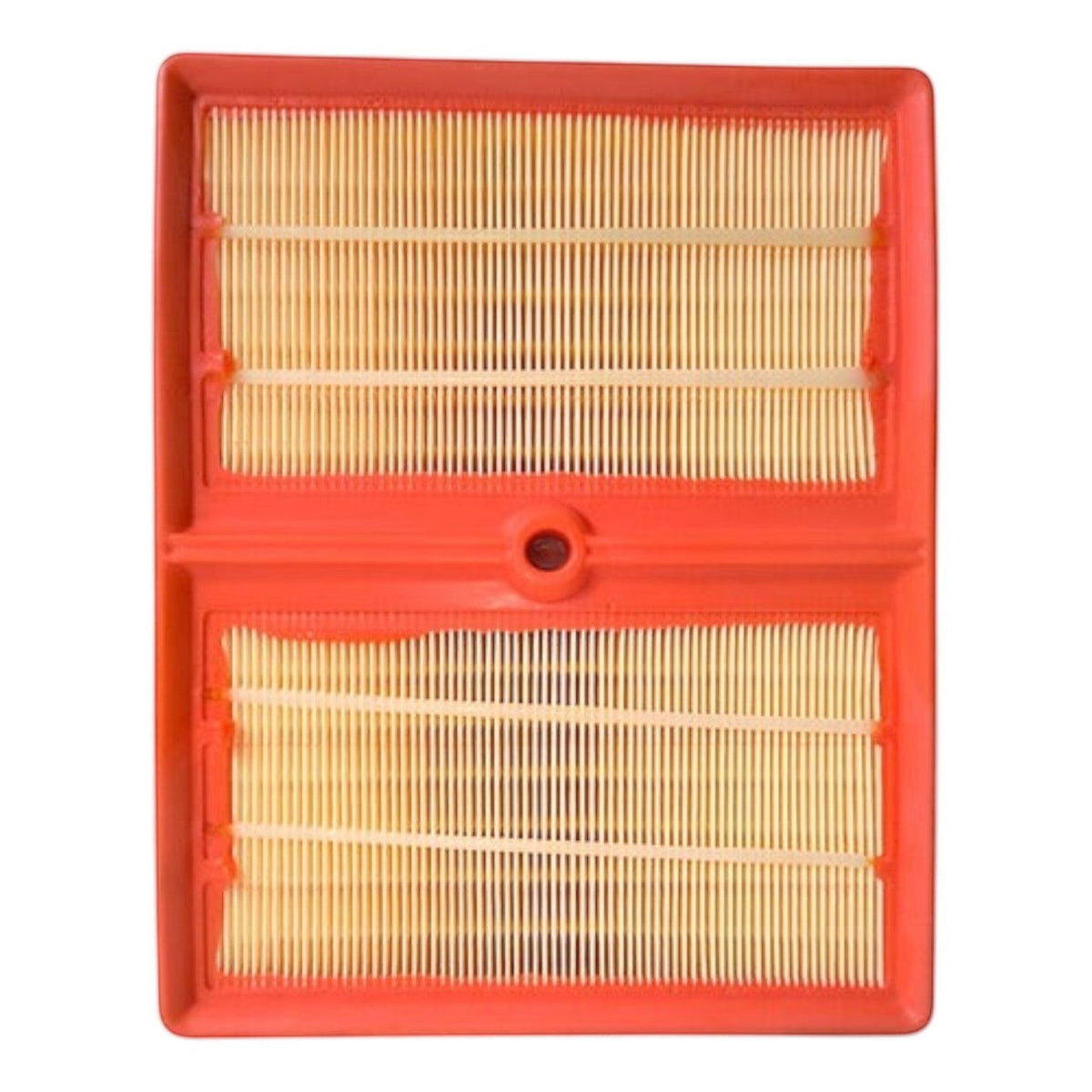 Filtro de aire rectangular KENAI´S COM para Seat Toledo 1.0T con marco de plástico rojo y pliegues de papel beige