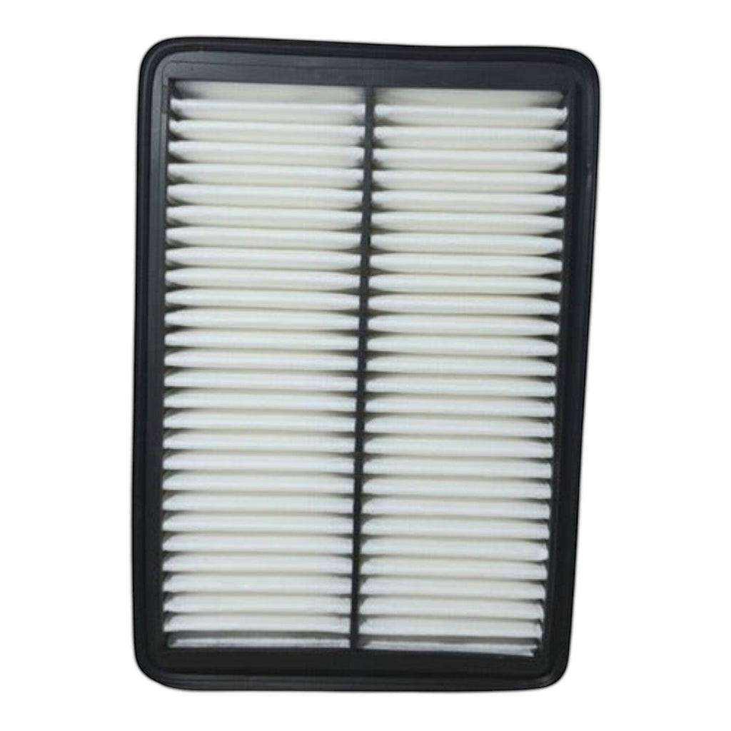 Filtro de aire rectangular KENAI´S COM para motor Starex 2.4L con marco negro y pliegues blancos