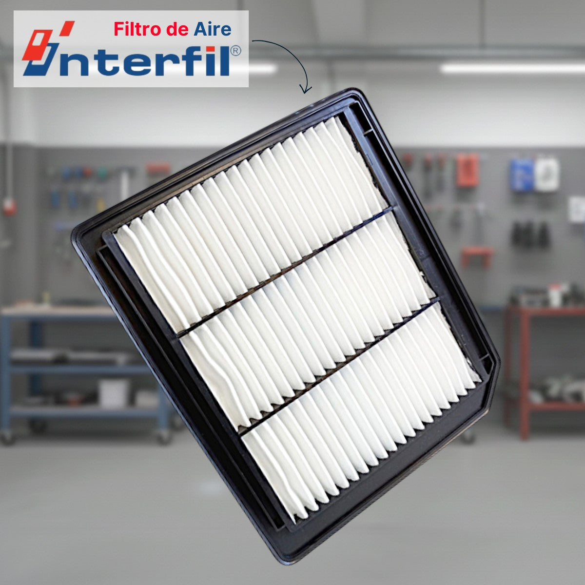 Filtro de aire de panel Interfil para Suzuki Grand Vitara 2024, marca KENAI´S COM