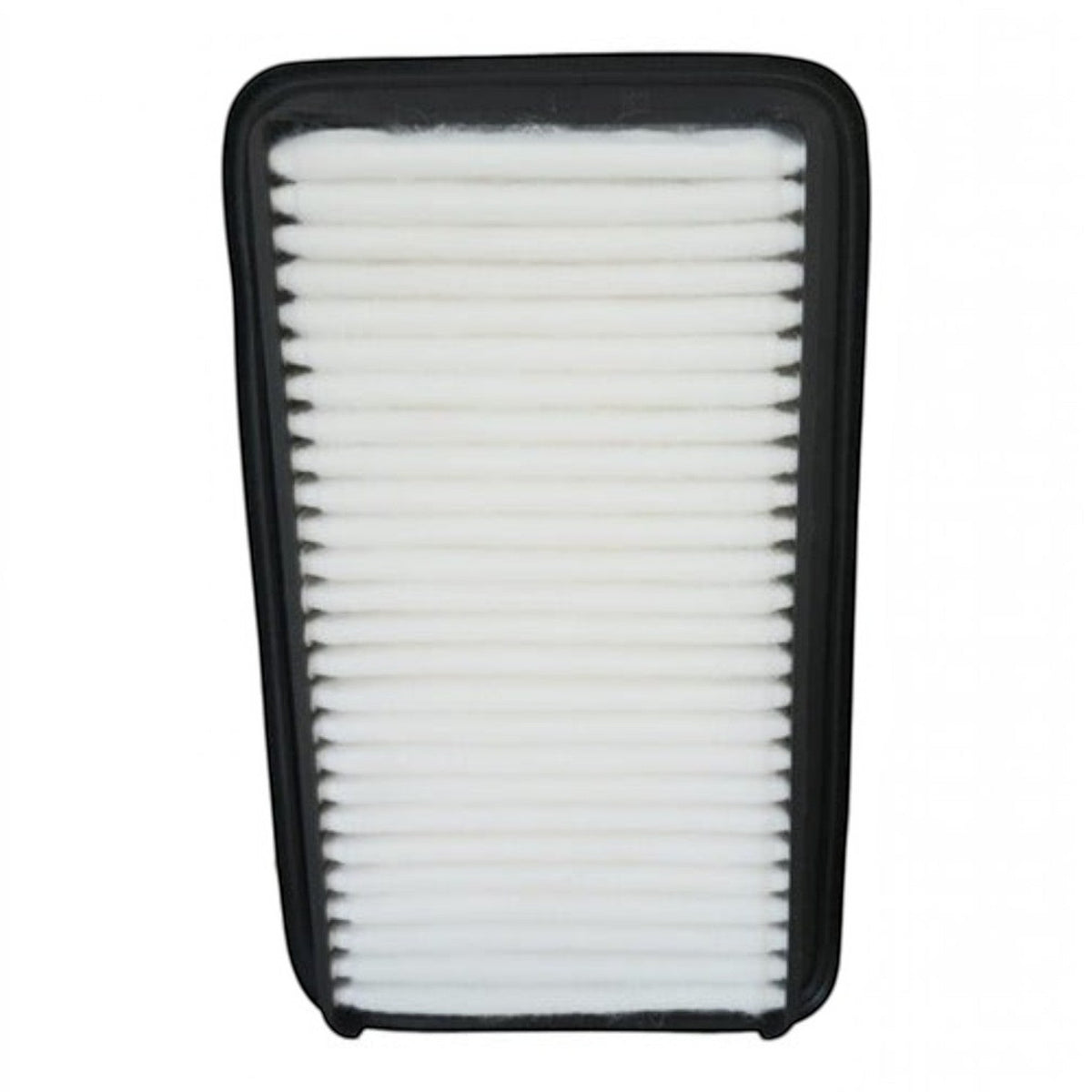 Filtro de aire rectangular KENAI´S COM para Suzuki Swift 1.5L 2007-2010 con marco de goma negro y pliegues blancos