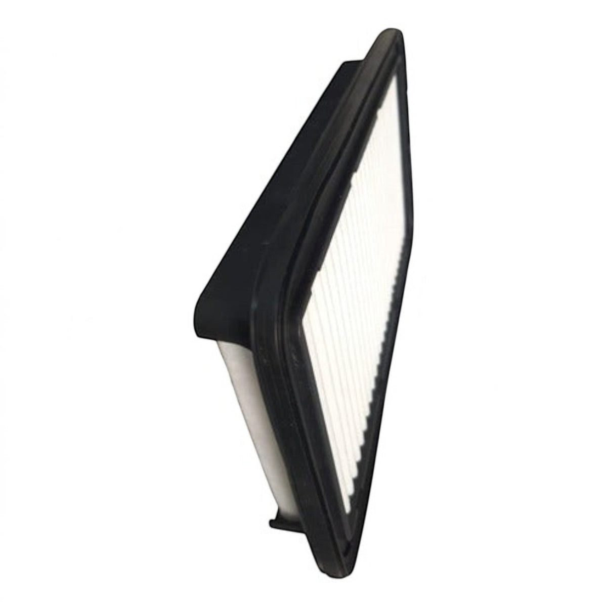 Filtro de aire rectangular KENAI´S COM para Suzuki Swift 1.5L 2007-2010 con marco de goma negro y pliegues blancos