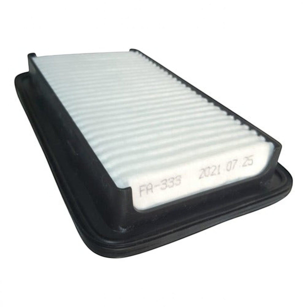 Filtro de aire rectangular KENAI´S COM para Suzuki Swift 1.5L, con marco de goma negro y medio filtrante blanco