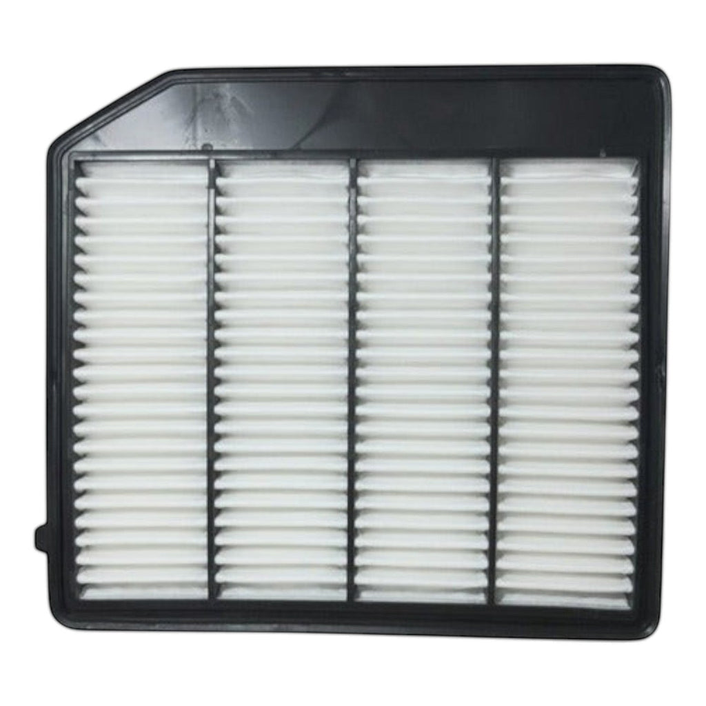 Filtro de aire para Suzuki Vitara 1.4L de KENAI´S COM, diseño rectangular con marco negro y pliegues blancos.