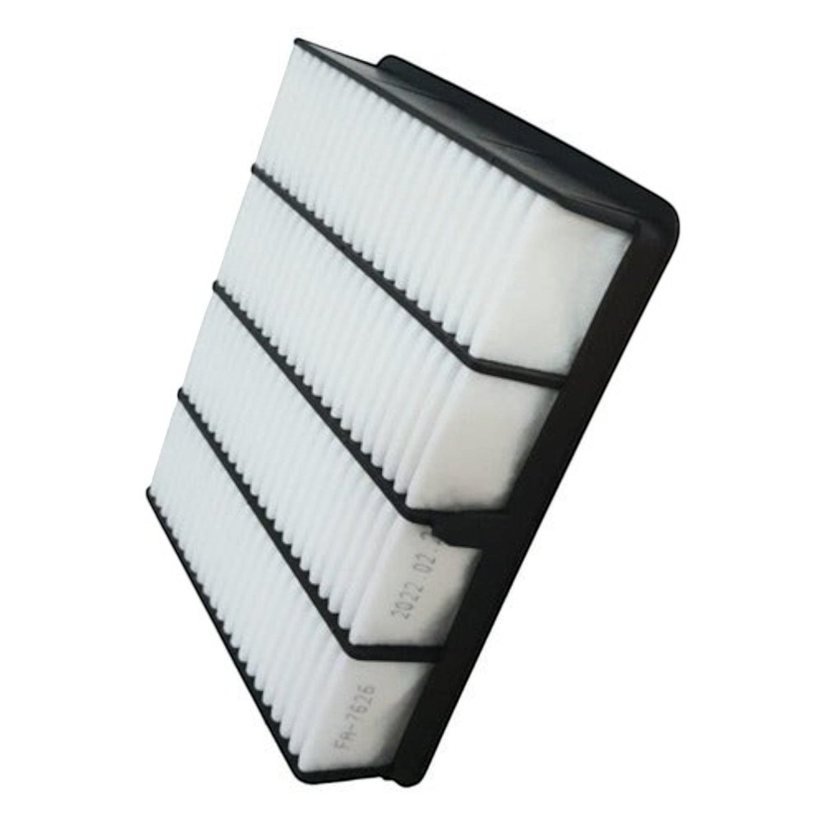 Filtro de aire blanco rectangular para Toyota 4Runner 3.4L de KENAI´S COM, modelo FA-7626 con marco de plástico negro.