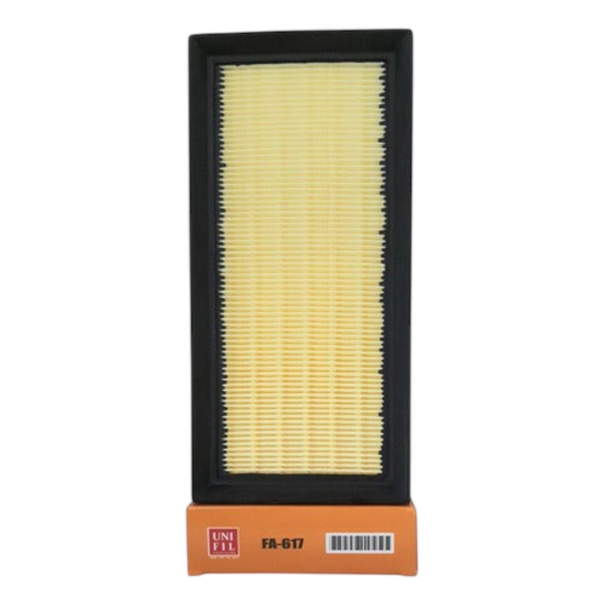 Filtro de aire rectangular para Toyota Avanza KENAI´S COM con marco negro y medio filtrante plisado color crema