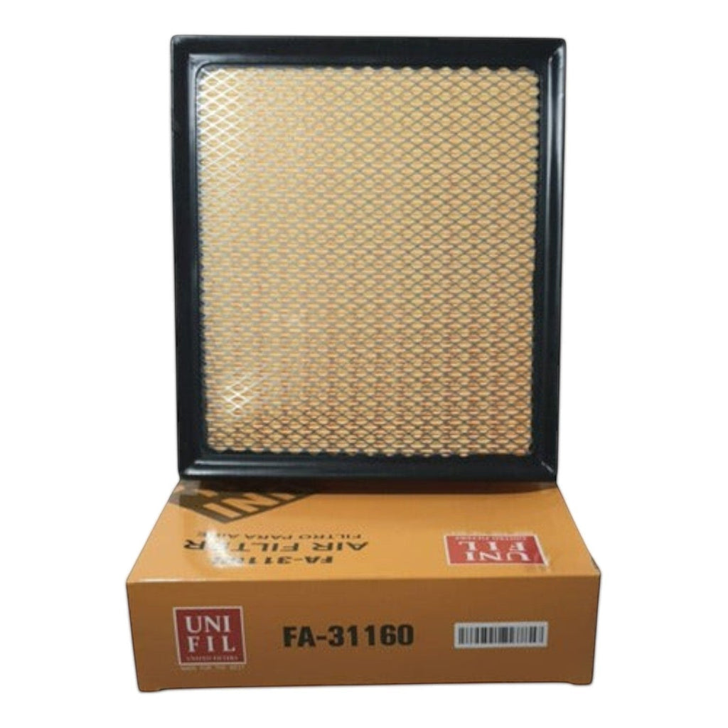 Filtro de aire rectangular para Toyota Hiace 3.5L de KENAI´S COM con marco negro y malla protectora metálica