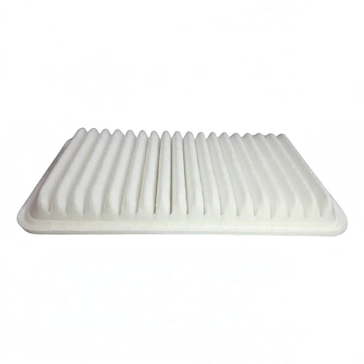 Filtro de aire rectangular blanco para motor de Toyota Sienna, marca Unifil, disponible en KENAI´S COM