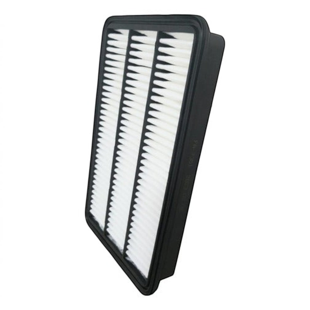 Filtro de aire rectangular KENAI´S COM para Toyota Solara 2.2L 2000-2001 con marco negro y pliegues blancos