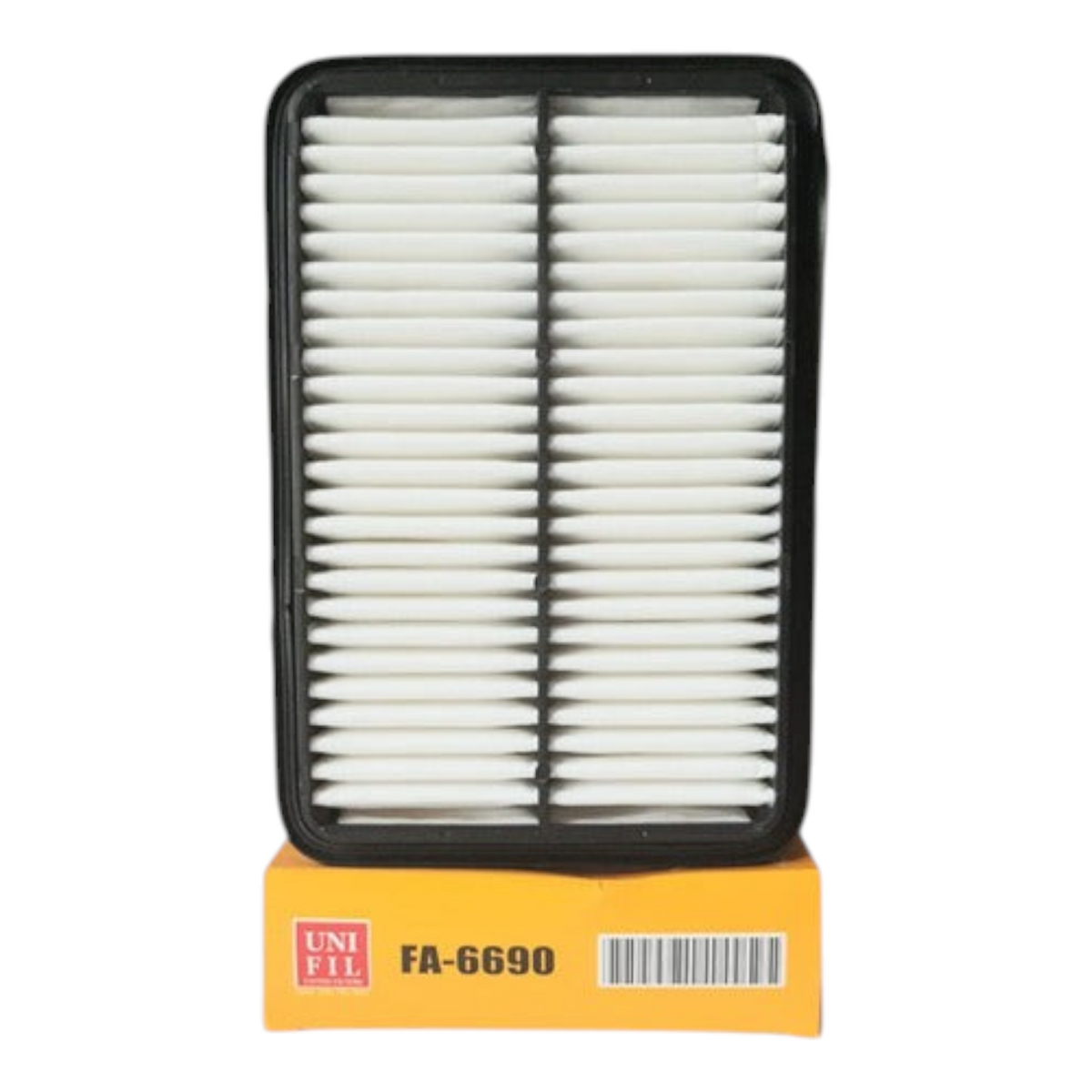 Filtro de aire rectangular blanco para Toyota Tacoma de KENAI´S COM con marco negro y caja de empaque