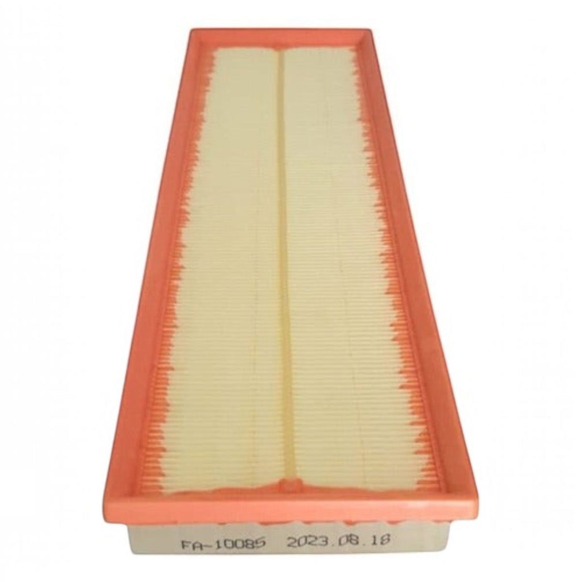 Filtro de aire rectangular KENAI´S COM para VW Bora y Jetta Mk6 con marco naranja y medio filtrante plisado beige