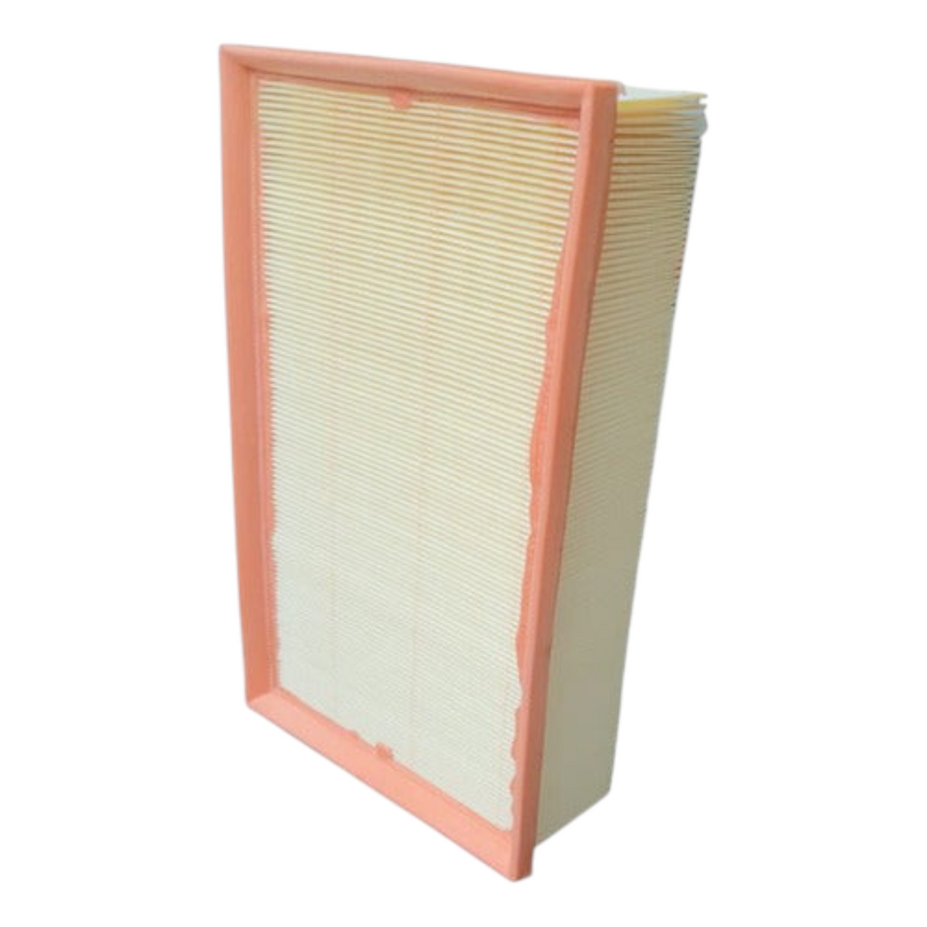 Filtro de aire rectangular para VW Golf 2.0L TDI de KENAI´S COM con marco naranja y pliegues de papel filtrante