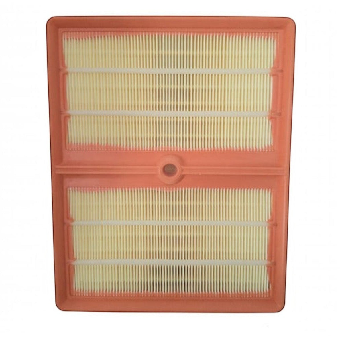 Filtro de aire rectangular para VW Nivus 1.0L de KENAI´S COM con marco naranja y pliegues de papel filtrante