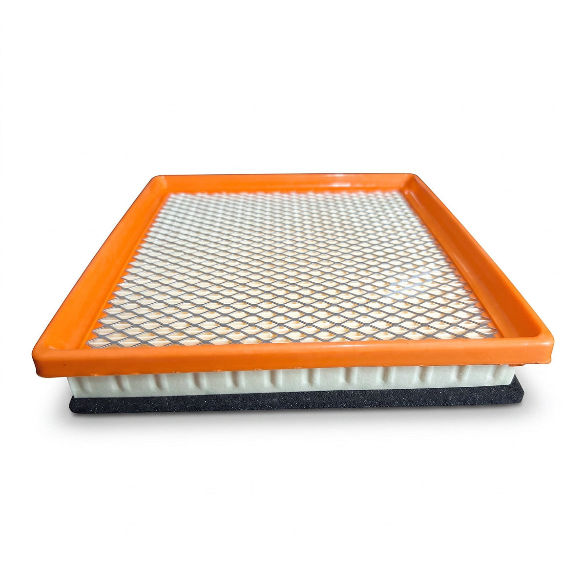Filtro de aire rectangular KENAI´S COM con marco naranja y malla metálica para VW Virtus 1.6L