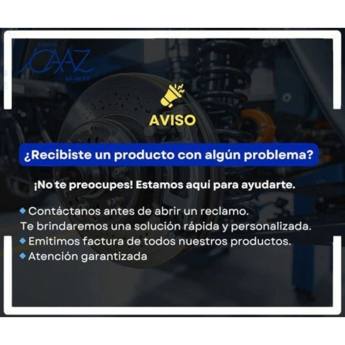 Aviso de soporte al cliente de KENAI´S COM para filtro de cabina con carbón activado Unifil para Peugeot Boxer