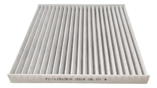 Filtro de cabina con carbón activado KENAI´S COM para Chevrolet Captiva 2.4L, diseño rectangular plisado blanco