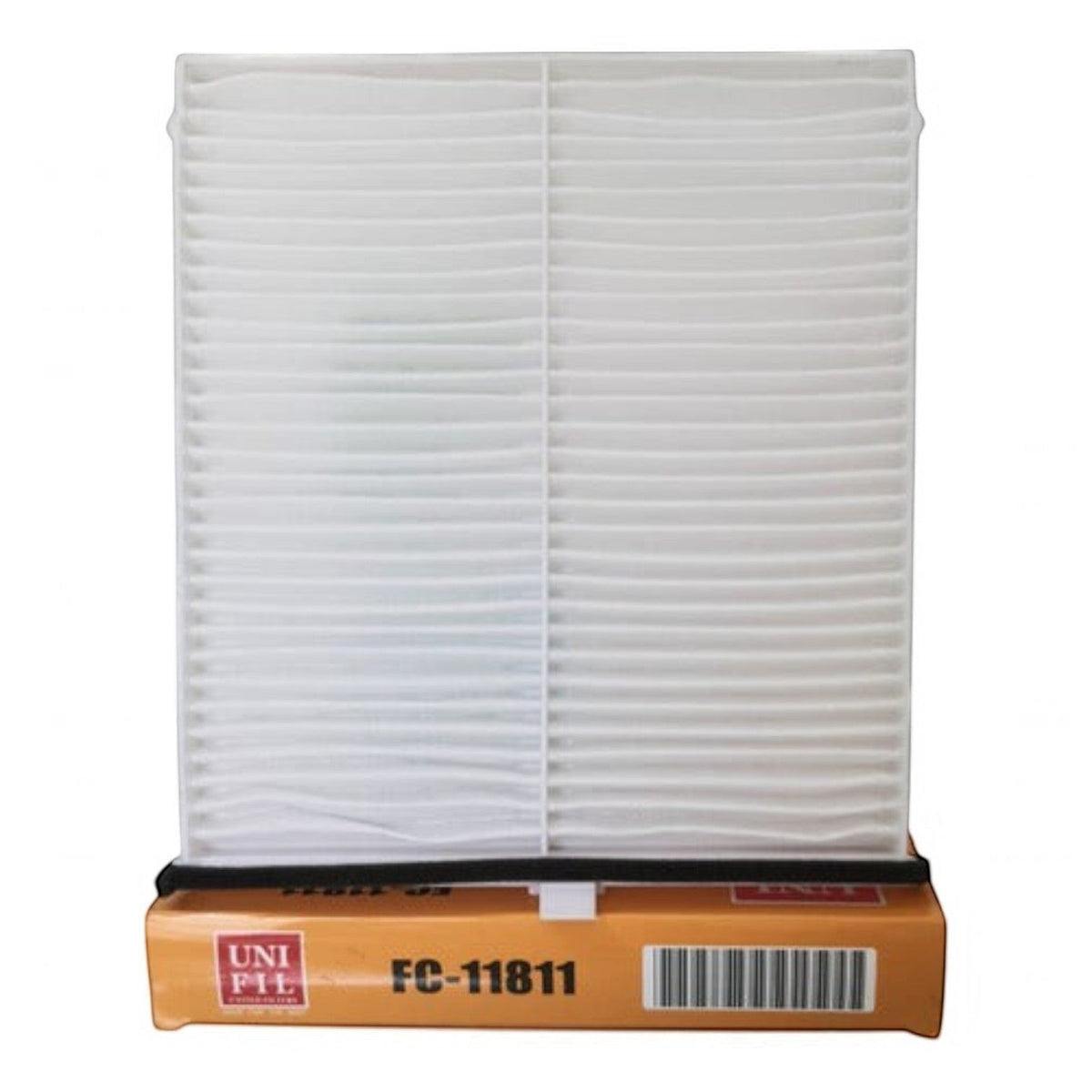 Filtro de cabina Unifil FC-11811 para Mazda 3 2019-2020 de KENAI´S COM, diseño rectangular de alta eficiencia.